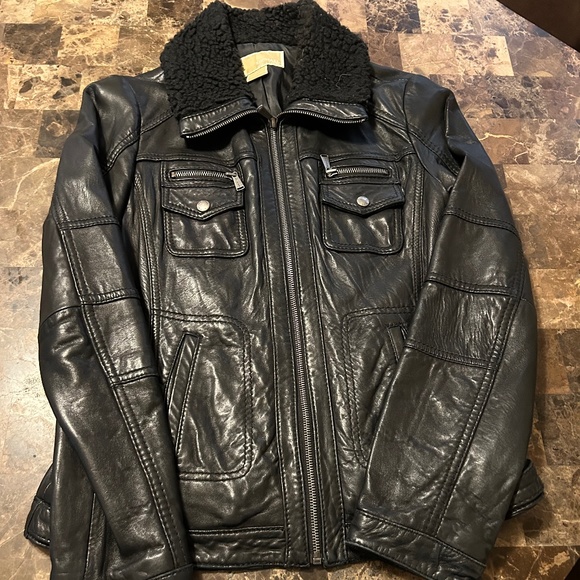 Michael Kors Leather Jacket - Picture 1 of 5